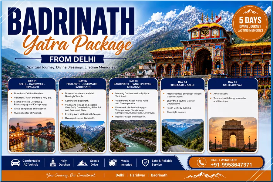 Badrinath Yatra Package from Delhi