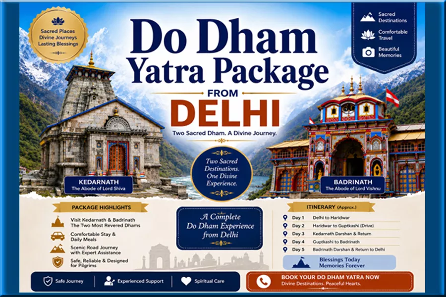 Do Dham Yatra Package from Delhi