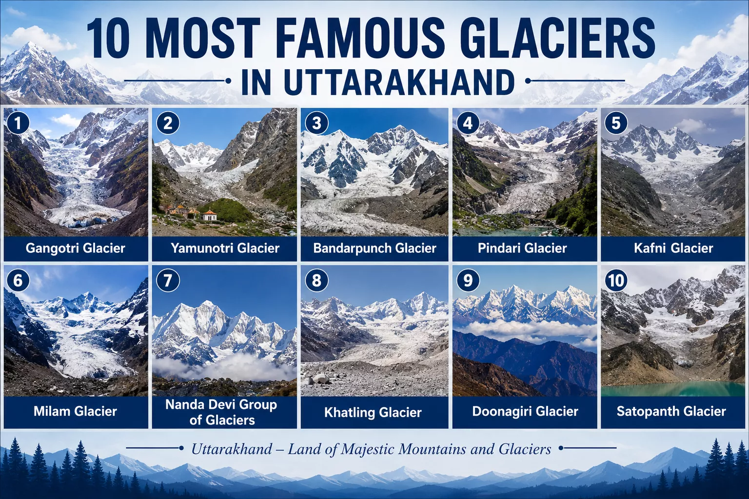 Most Famous Glaciers in Uttarakhand