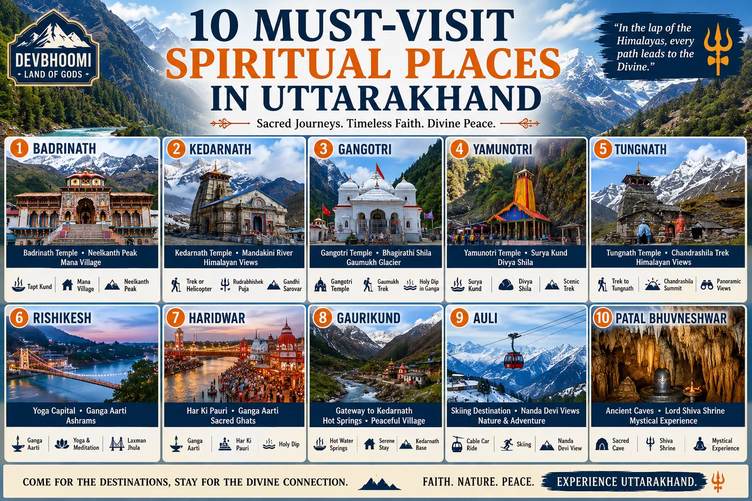 spiritual places in Uttarakhand