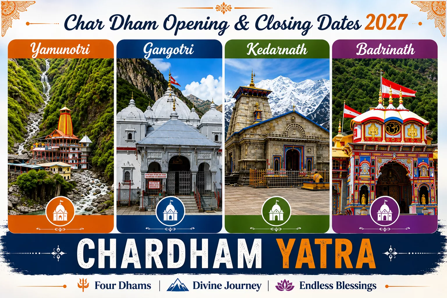 Char Dham Opening Dates 2027