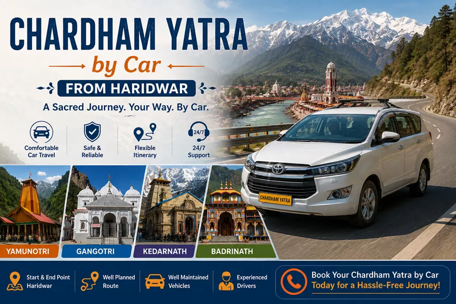 Chardham Yatra by Car from Haridwar