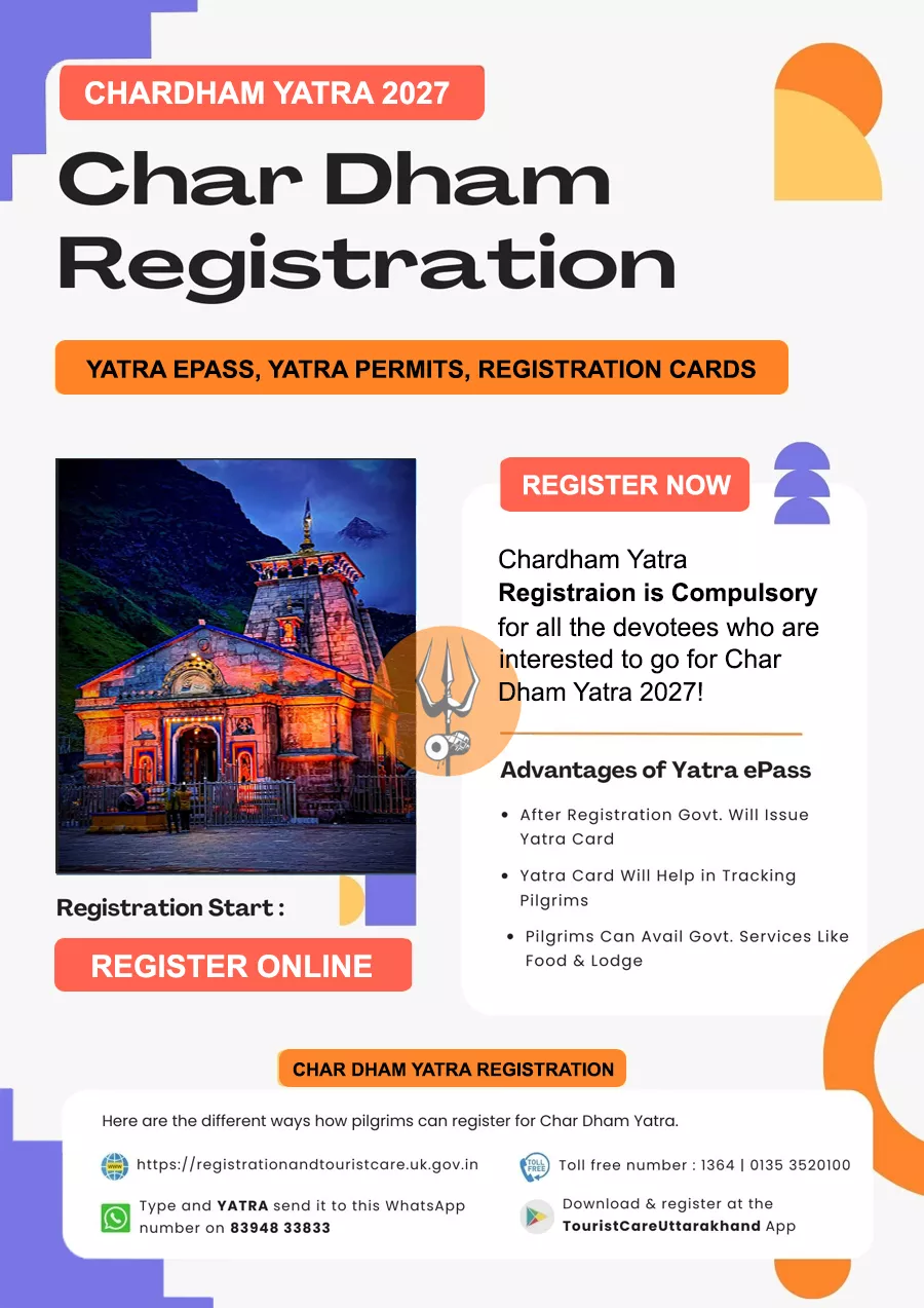 Chardham Yatra Registraition 2027