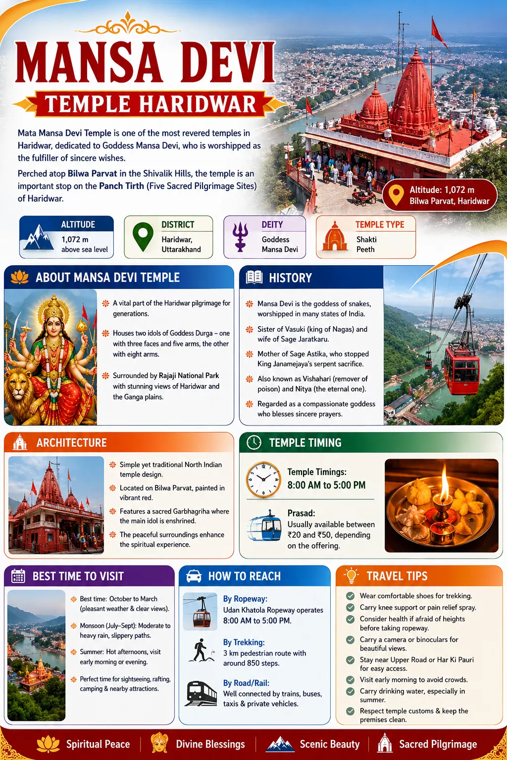 Mansa Devi Temple Infographic