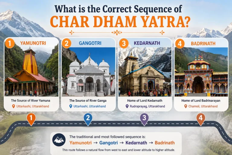 What is the Correct Sequence of Char Dham Yatra?