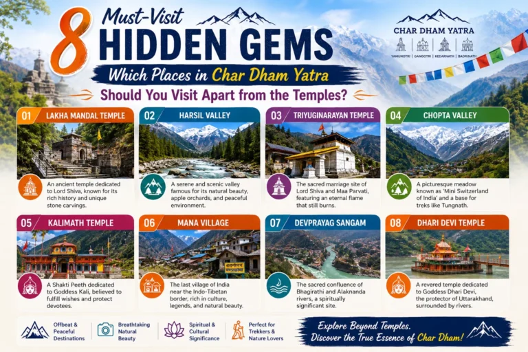 8 Must-Visit Hidden Gems: Which Places in Char Dham Yatra Should You Visit Apart from the Temples?